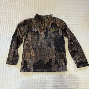 Magellan Outdoors Kids' Brown Camouflage Long Sleeve Tee